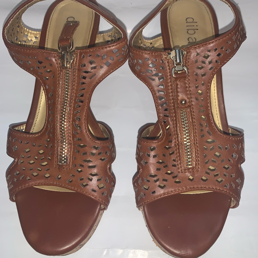 Brown Diba Wedge Heels